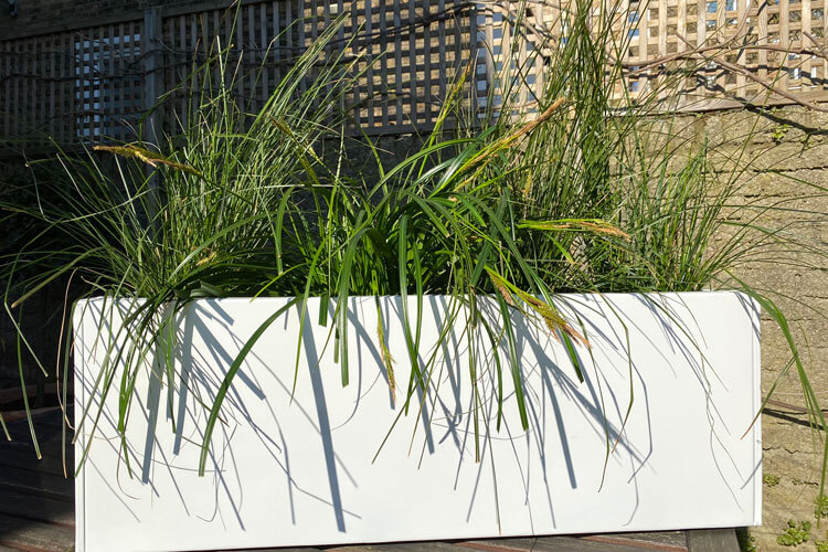 White Balcony Planter